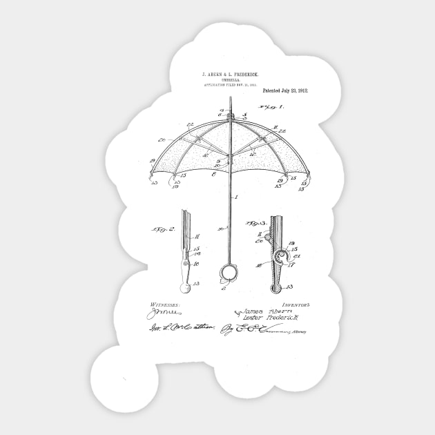 Umbrella patant drawing Sticker by skstring